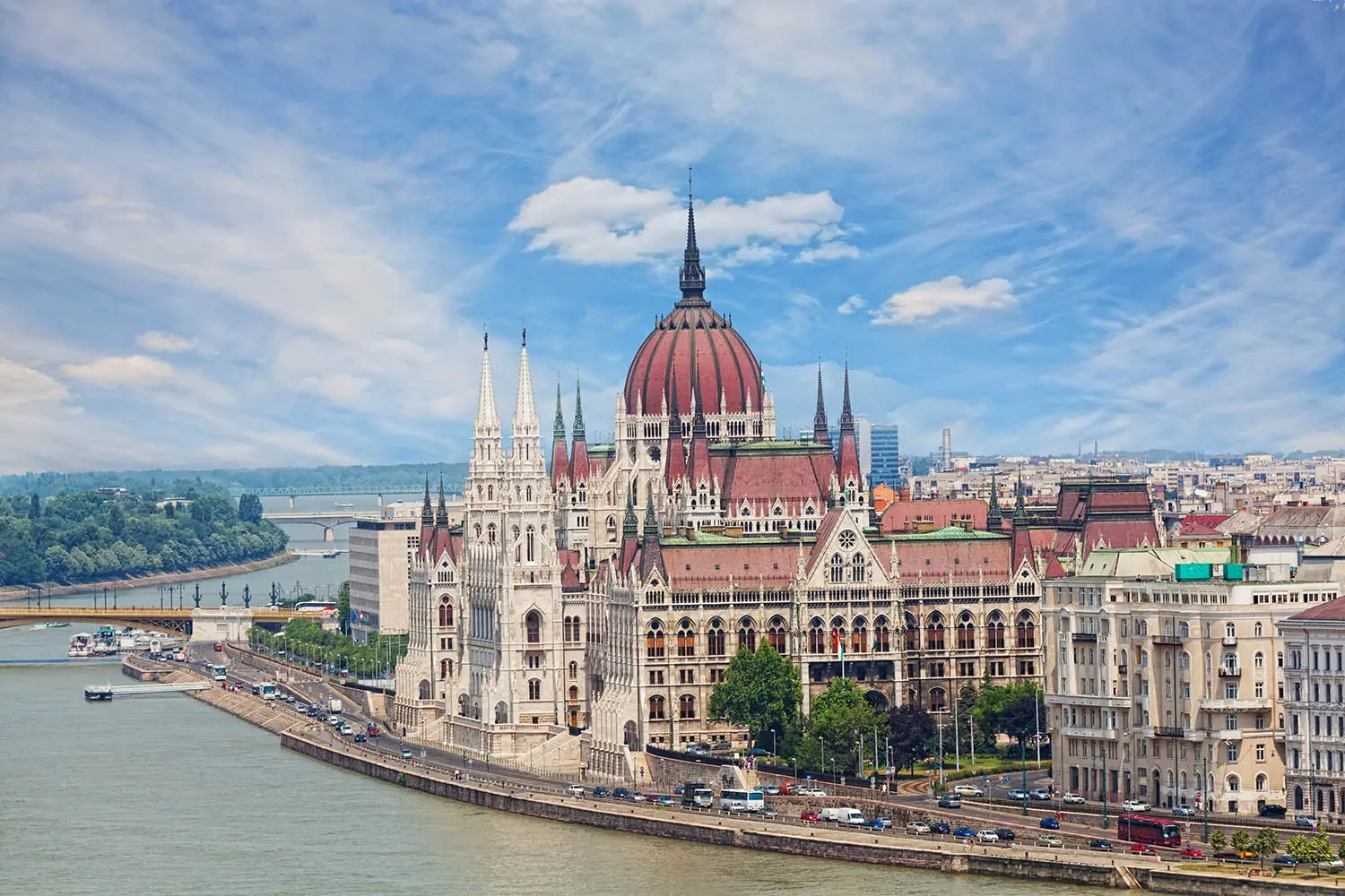 Hungary, Budapest, view of Sacred Stephane's basilica