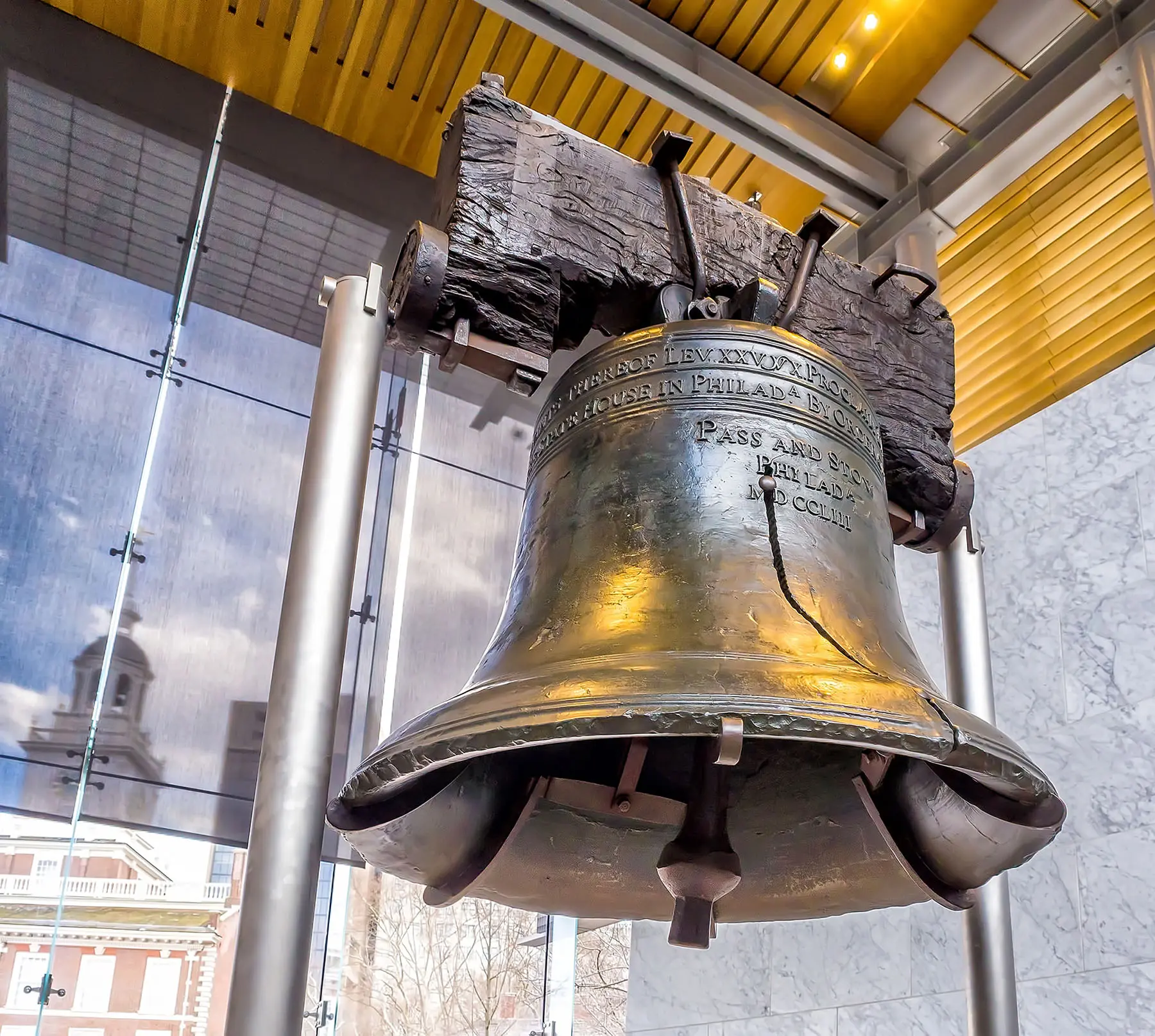 Liberty Bell (267 years old) in Philadelphia Pennsylvania USA