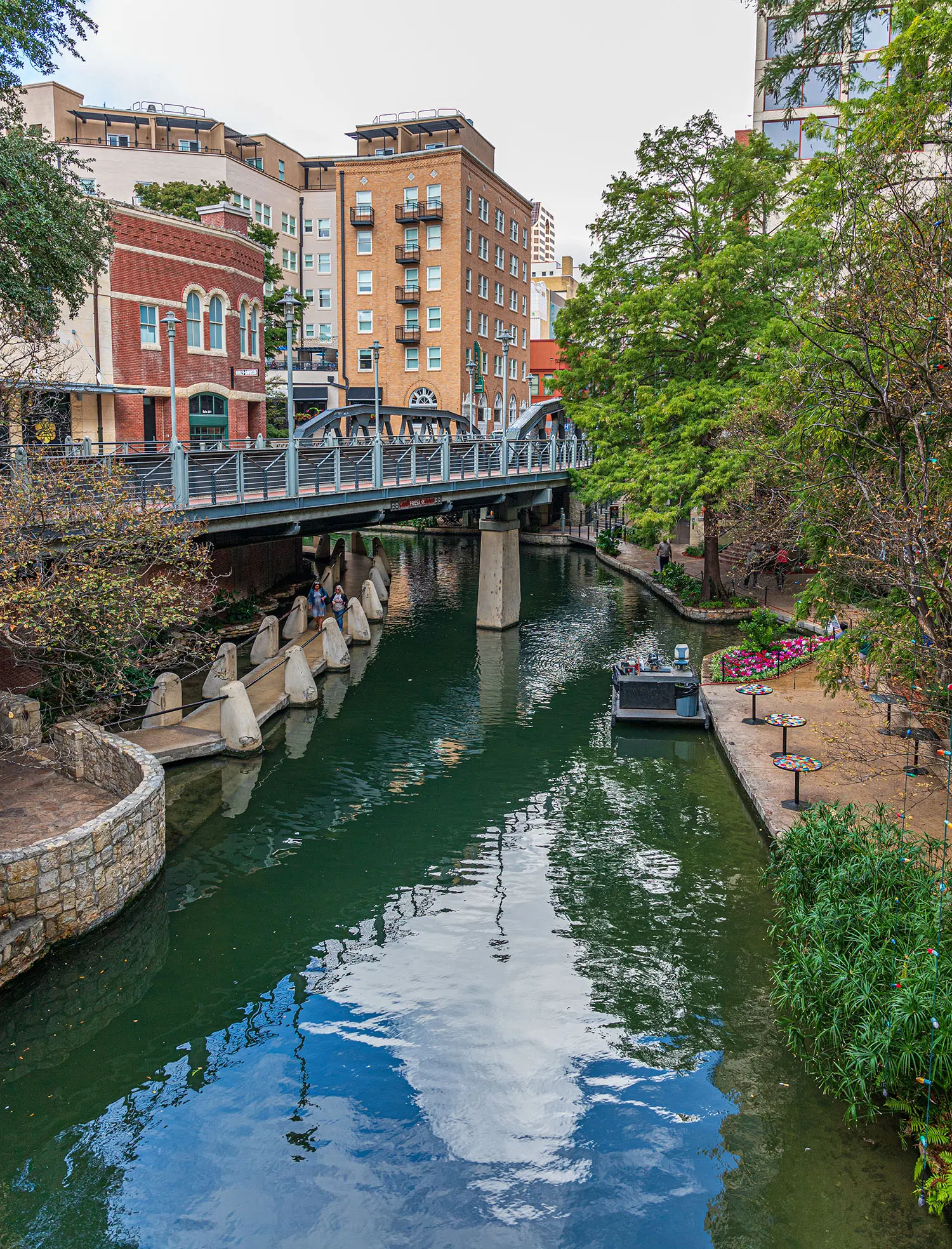 bridge over the River Walk in San Antonio