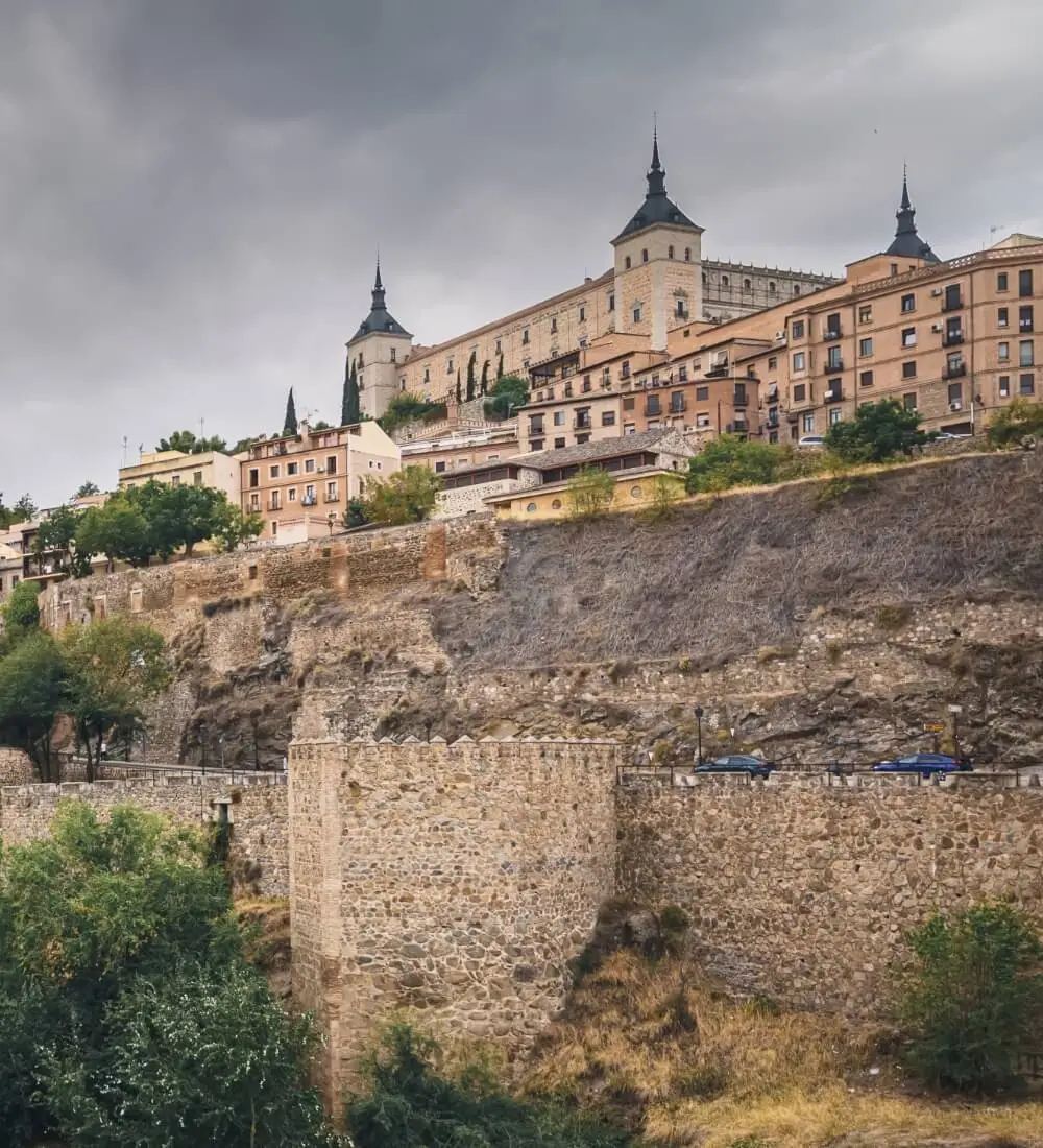 toledo spain old town alcaraz fortress