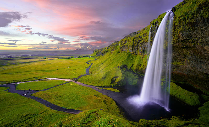 Student trips to Iceland waterfalls
