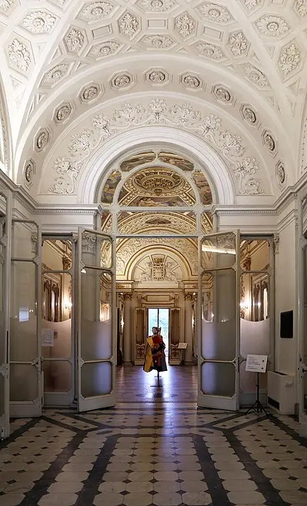 interior of Villa Favard in Florence, Italy