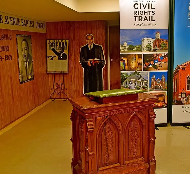 Exhibit Dexter Avenue King Memorial Baptist Church Montgomery tour