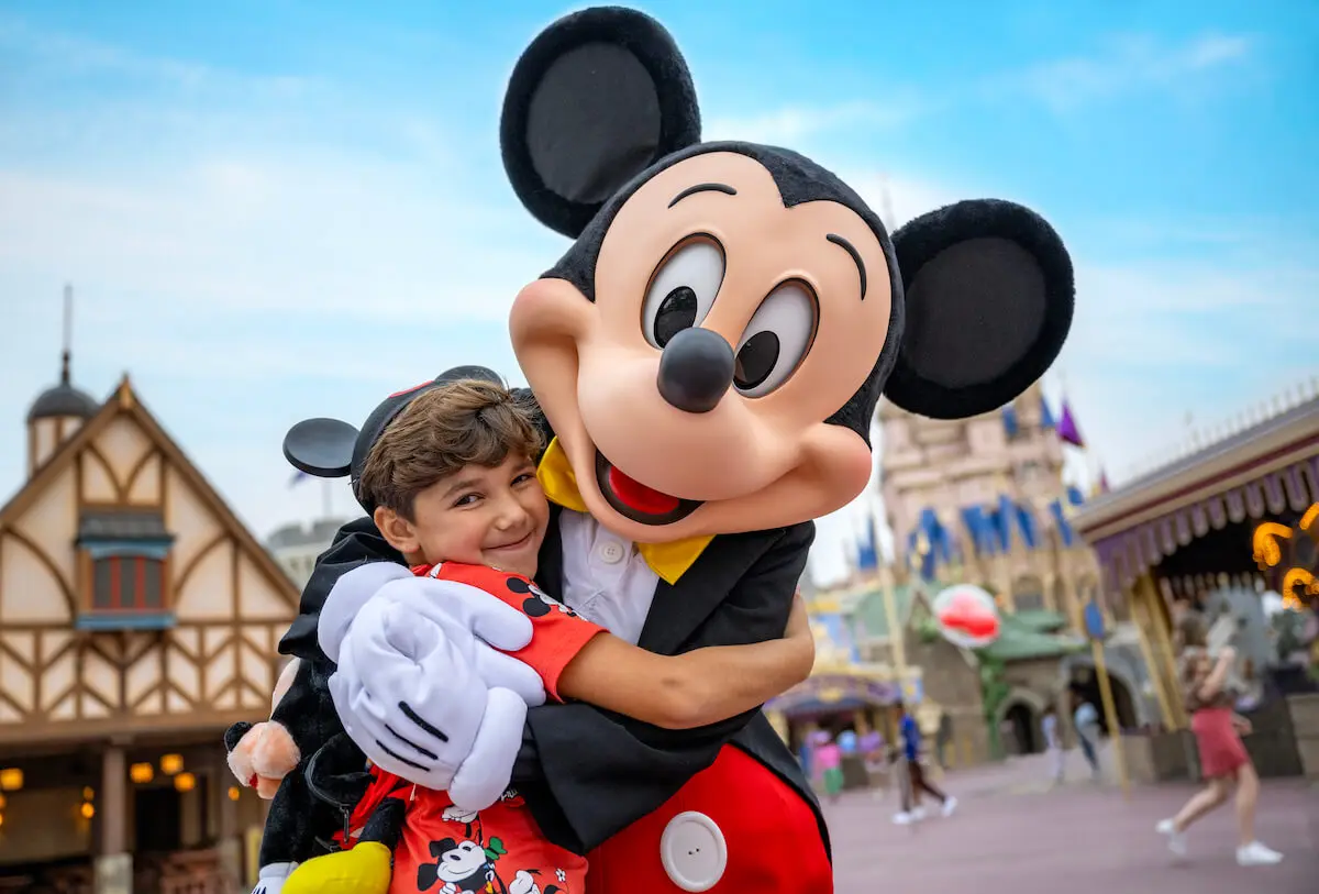 Mickey and middle schooler on disney educational tour