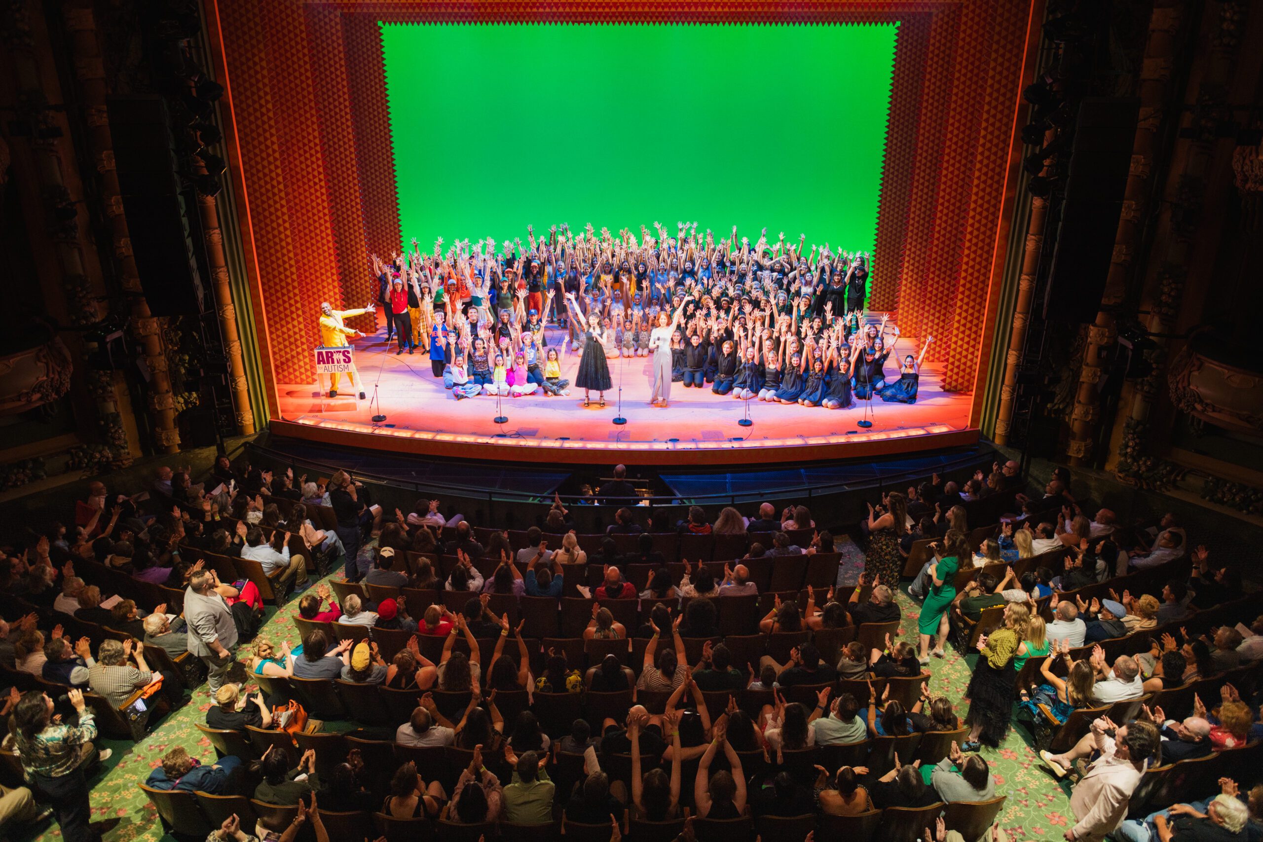 arts for autism dancers on stage