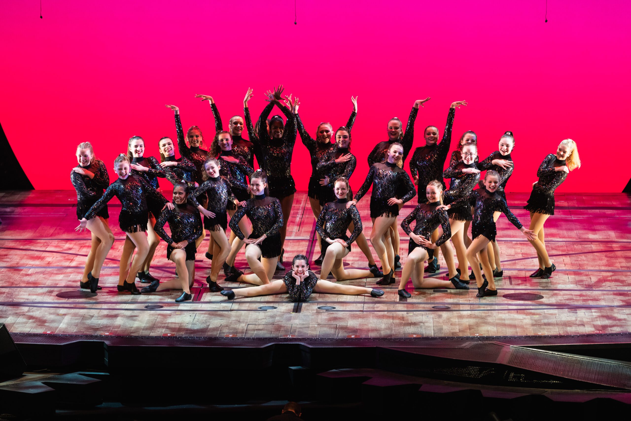 dance travel group on broadway stage