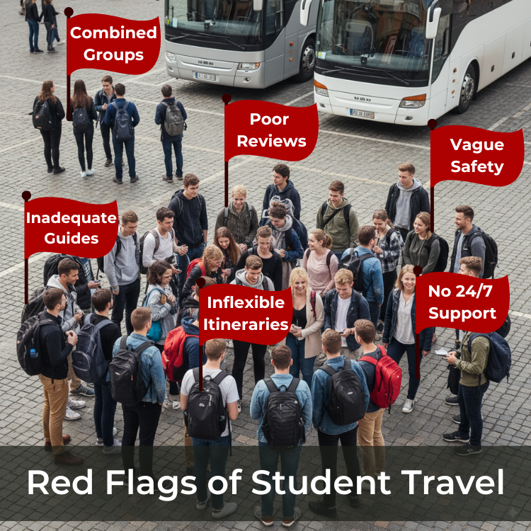 red flags for student travel companies