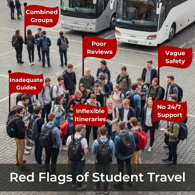 red flag issues student travel
